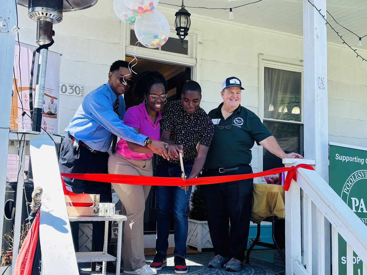 The Bernard Health Institute staff ribbon cutting